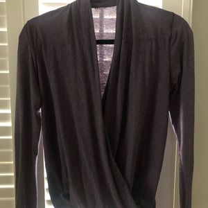 Lululemon long sleeve purple wrap top